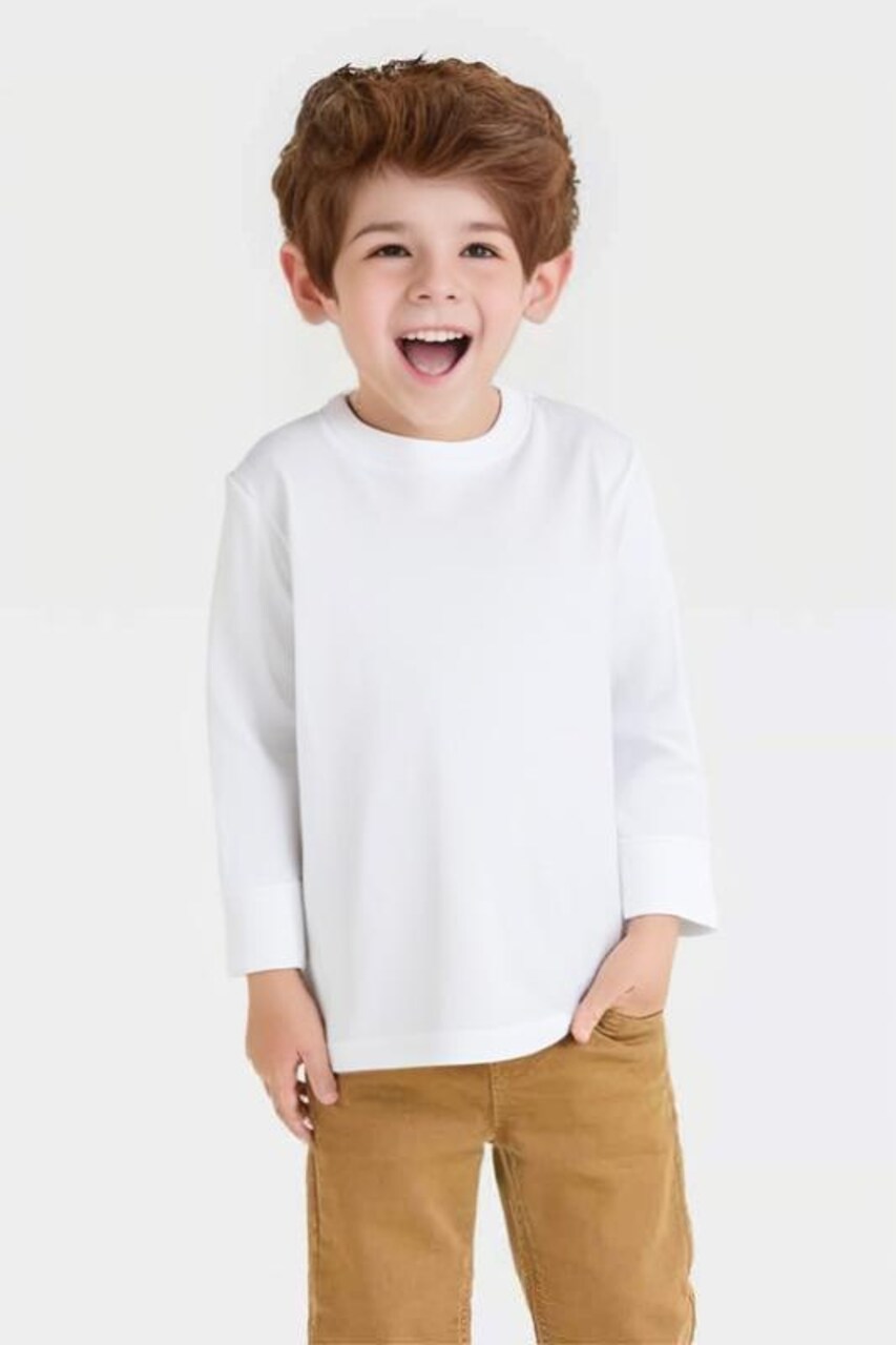 Rabbit Skins® Toddler Cotton Jersey Long Sleeve Crewneck T-shirt